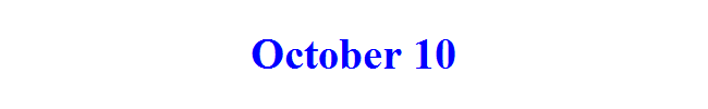 October 10